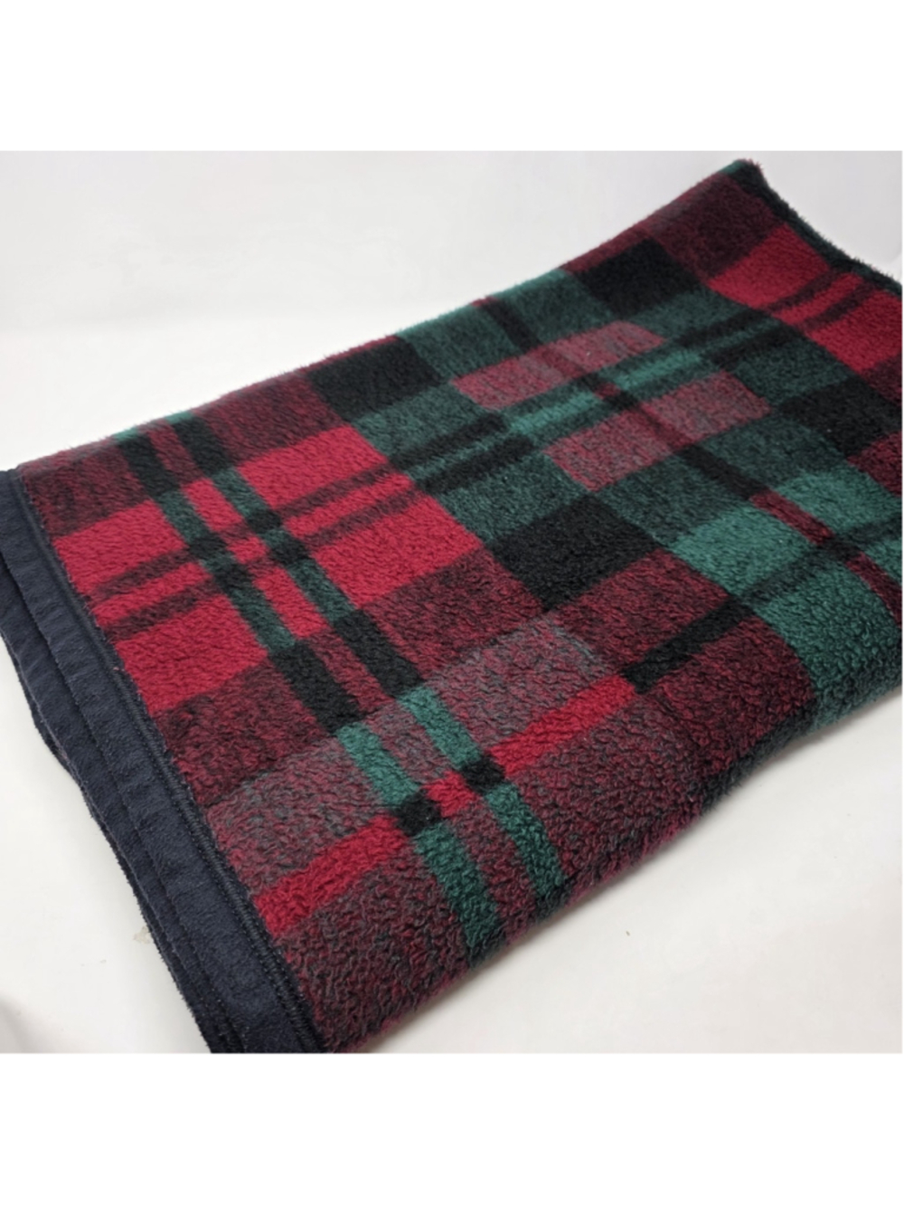 Biederlack Of America Vtg Aurora Throw Blanket USA Plaid 48" × 56"